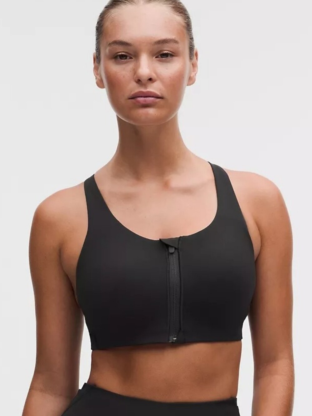 lululemon athletica Black Front-Zip Sports Bra - Supportive Women's Intimates